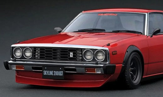 [ Back-order ] ignition model IG3467 1:18 Nissan Skyline 2000 GT-ES (C210) Red