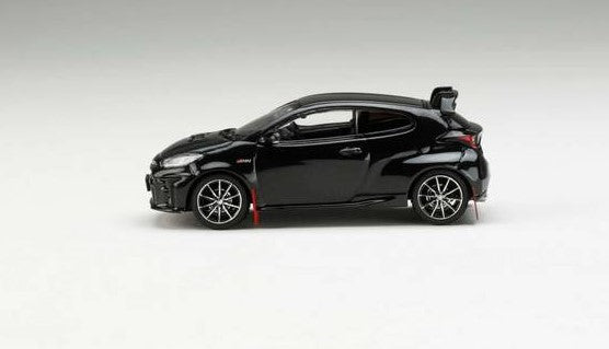 HJ643024RBK Hobby Japan 1:64 Toyota GRMN YARIS Rally Package w/GR Parts Precious Black Pearl