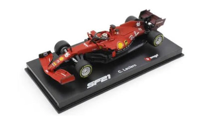 18-36828L Bburago 1:43 Ferrari SF21(2021) #16 C.Leclerc Clear Case