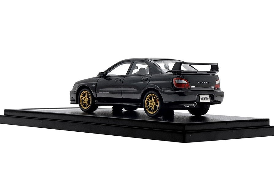 [ Back-order ] Hi-Story HS433BK 1:43 Subaru IMPREZA WRX STi (2002) Black Topaz Mica Resin