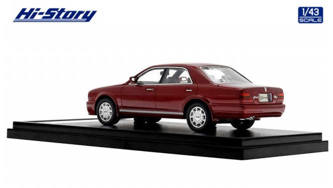 [ Back-order ] Hi-Story HS451RE 1:43 Nissan GLORIA V30 TWIN CAM Turbo Gran Turismo Ultima (1991) Raspberry Red Resin