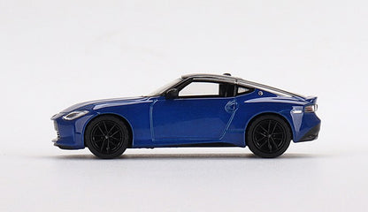 MGT00452-R TSM MINI-GT 1:64 Nissan Fairlady Z Version ST 2023 Ceylan Blue RHD