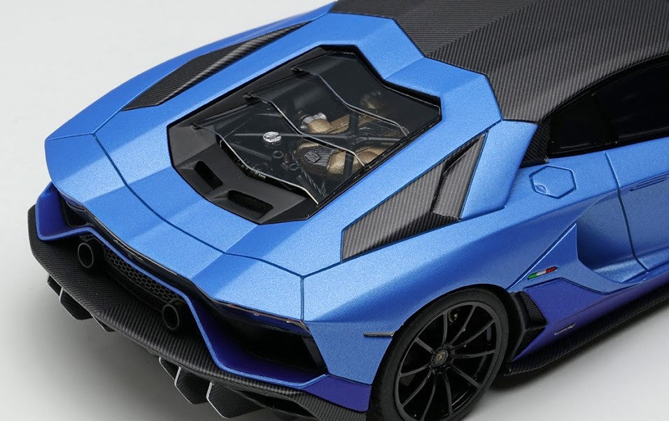 [ Back-order ] Make Up EIDOLON EM634A 1:43 Lamborghini Aventador LP780-4 Ultime 2021 (Diansus wheel) Blue Arione / Blue Mecht