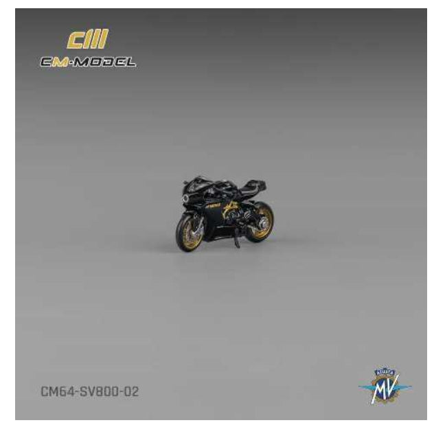 CM-Model CM64-sv800-02 1:64 Scale MV Agusta Superveloce SV800 Black