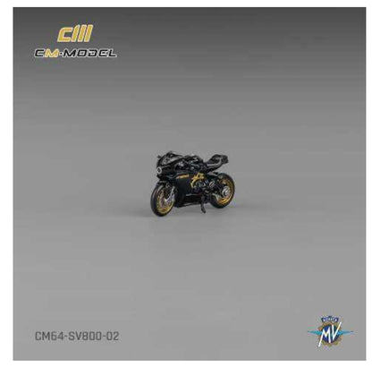 CM-Model CM64-sv800-02 1:64 Scale MV Agusta Superveloce SV800 Black