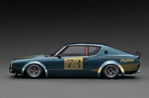 [ Back-order ] ignition model IG3216 1:18 LB-WORKS Kenmeri 2Dr Blue Green Metallic