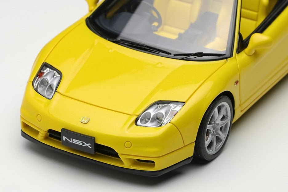 [ Back-order ] Make Up EIDOLON EM586A 1:43 Honda NSX (NA2) Type T 2001 New Indy Yellow Pearl