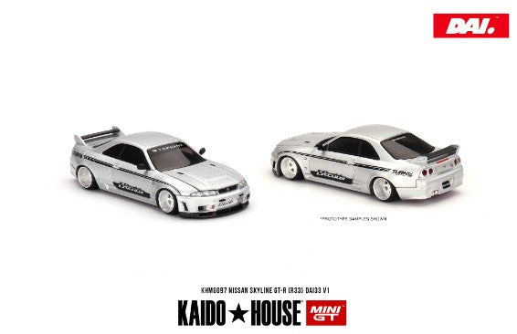 KHMG097 KAIDO HOUSE TSM MINI-GT 1:64 Nissan Skyline GT-R R33 DAI33 V1 LHD