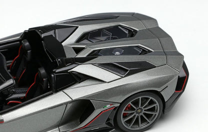 [ Back-order ] Make Up EIDOLON EM638B 1:43 Lamborghini Aventador LP780-4 Ultime Roadster 2021 (Nileo Wheels) Gray