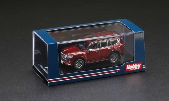 [ Back-order ] Hobby Japan HJ641050AR 1:64 Toyota LAND CRUISER (JA300W) ZX Dark Red Mica Metallic / Black interior