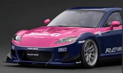 [ Back-order ] ignition model IG3181 1:18 Mazda RX-8 (SE3P) RE Amemiya Blue/Pink