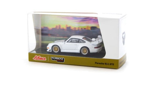 T64S-004-WH TARMAC WORKS / Schuco 1:64 Porsche 911 GT2 White