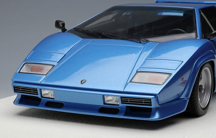 [ Back-order ] Make Up EIDOLON EML086C 1:18 Lamborghini Countach LP5000S 1982 Rear Wing Metallic Light Blue