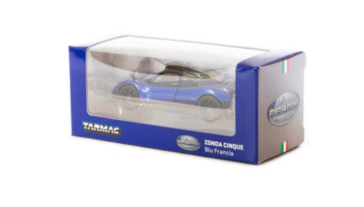 T64G-TL021-BL Tarmac Works 1:64 Pagani Zonda Cinque Blu Francia