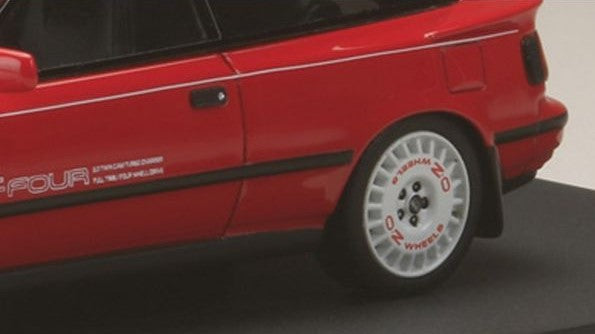 [ Back-order ] MARK43 PM4337ASR 1:43 Toyota Celica GT-Four (ST165) 1986 Sports Wheel Super Red II