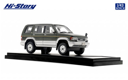 [ Back-order ] Hi-Story HS417GR 1:43 ISUZU BIGHORN (1993) Customized Gold Mica Green / Light Silver Metallic Resin