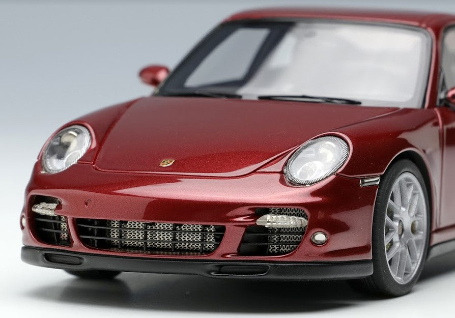 [ Back-order ] Make Up EIDOLON EM604D 1:43 Porsche 911 (997.2) Turbo S 2011 Ruby Red Metallic