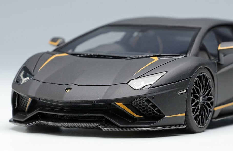 [ Back-order ] Make Up EIDOLON EM597C 1:43 Lamborghini Aventador S Japan Limited Edition 2021 Nero Purso (Matte Black)