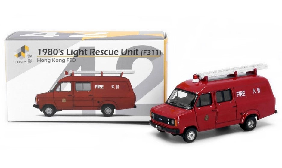 [ Back-order ] TINY ATC64877 1:76 Tiny City 1980's HKFSD Light Rescue Unit Diecast