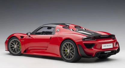 [ Back-order ] AUTOart 12122 1:12 Porsche 918 Spyder Weissach Package Red