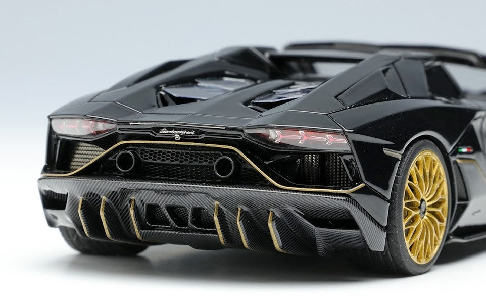 [ Back-order ] Make Up EIDOLON EM637E 1:43 Lamborghini Aventador LP780-4 Ultime Roadster 2021 (Diansus wheel) Black