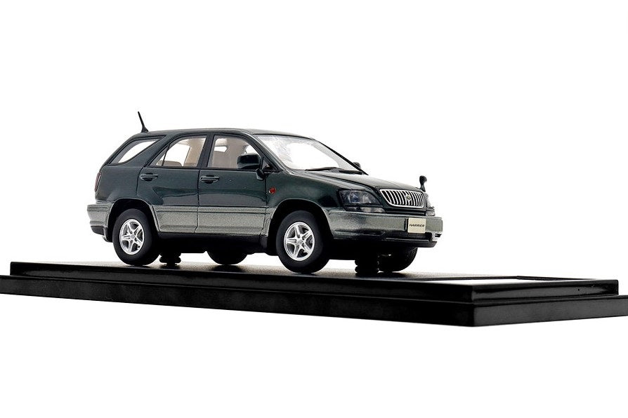 [ Back-order ] Hi-Story HS449GR 1:43 Toyota HARRIER 3.0 FOUR G Package (1997) Green Mica Resin