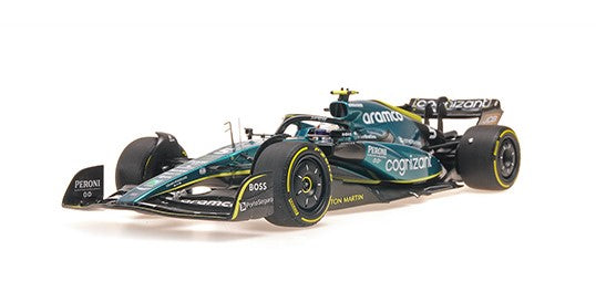 117222205 MINICHAMPS 1:18 Aston Martin Aramco Cognizant AMR22 Sebastian Vettel Abu Dhabi GP 2022 Last Race