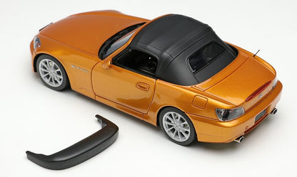 [ Back-order ] Make Up EIDOLON EM677F 1:43 Honda S2000 (AP2) 2005 New Imola Orange Pearl