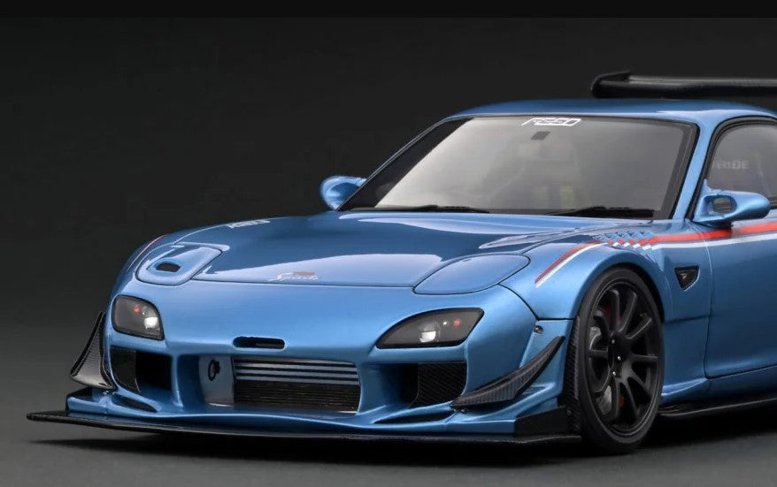 [ Back-order ] ignition model IG2963 1:18 FEED Afflux GT3 (FD3S) Light Blue Metallic