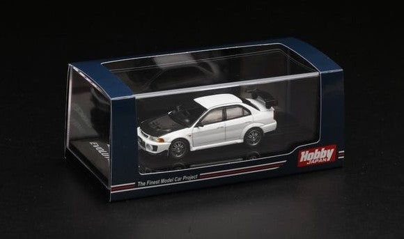 [ Back-order ] Hobby Japan HJ641032BW 1:64 Mitsubishi LANCER GSR EVOLUTION 5 (CP9A) 1998 Customized Version White