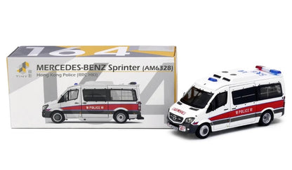 [ Back-order ] TINY ATC65081 1:76 Tiny City No.164 Mercedes Benz Sprinter FL Police (with mesh window shields) Diecast