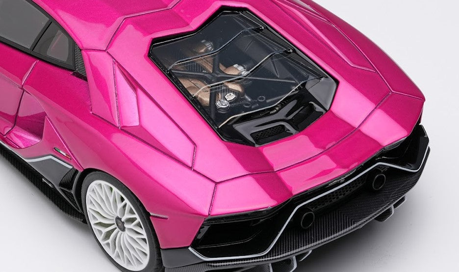 EM633F MakeUp EIDOLON 1:43 Lamborghini Aventador LP780-4 Ultimae 2021 (Dianthus Wheel) Violabast / Black