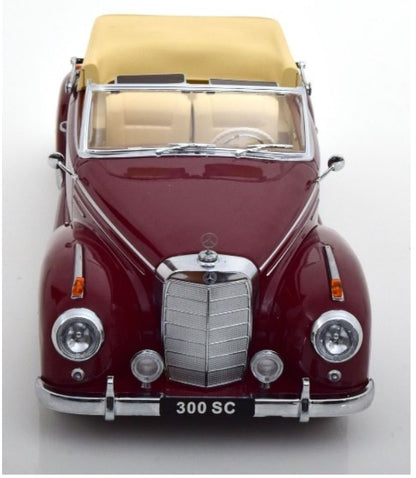 KKDC180942 KK scale 1:18 Mercedes 300 SC W188 Cabrio 1957 Dark Red