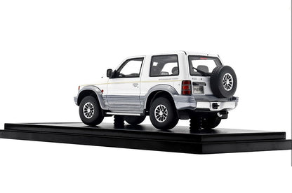 [ Back-order ] Hi-Story HS446WH 1:43 MITSUBISHI PAJERO METALTOP WIDE XR-II (1991) Sophia White/Saima Gray Resin