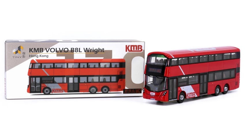 [ Back-order ] TINY KMB2020012 1:110 Tiny City No.170 KMB VOLVO B8L WRIGHT (W2) Diecast