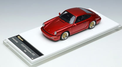 [ Back-order ] Make Up VISION VM216A 1:43 Porsche 911 (964) Carrera RS 1992 BBS 18 inch wheels Candy Red