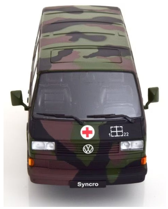 KKDC180969S KK scale 1:18 Volkswagen VW Bus T3 Syncro 1987 Army Ambulance