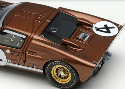 [ Back-order ] Make Up EIDOLON EM301E 1:43 GT40 Mk.II Le Mans 24h 1966 "Hallman Moody" #4