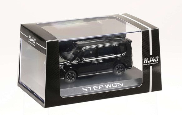 [ Back-order ] Hobby Japan HJ432004BK 1:43 Honda STEP WGN e:HEV SPADA Crystal Black Pearl