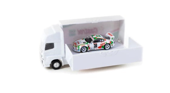 T64-051-95JGTC36 TARMAC WORKS 1:64 Toyota Supra GT JGTC 1995 With truck Packaging