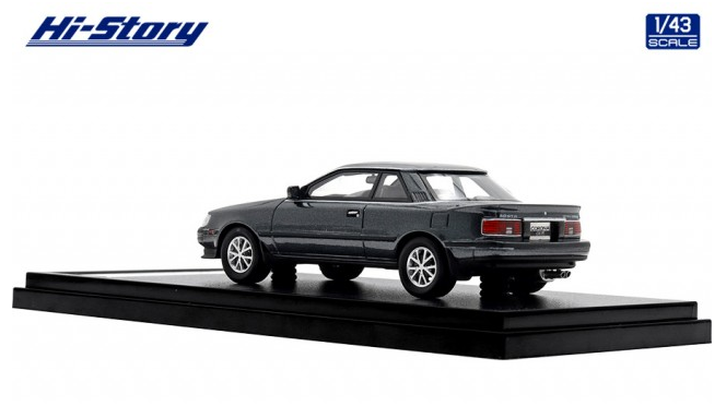 [ Back-order ] Hi-Story HS455GY 1:43 Toyota CORONA COUPE 2000 GT-R (1985) Dark Gray M Resin