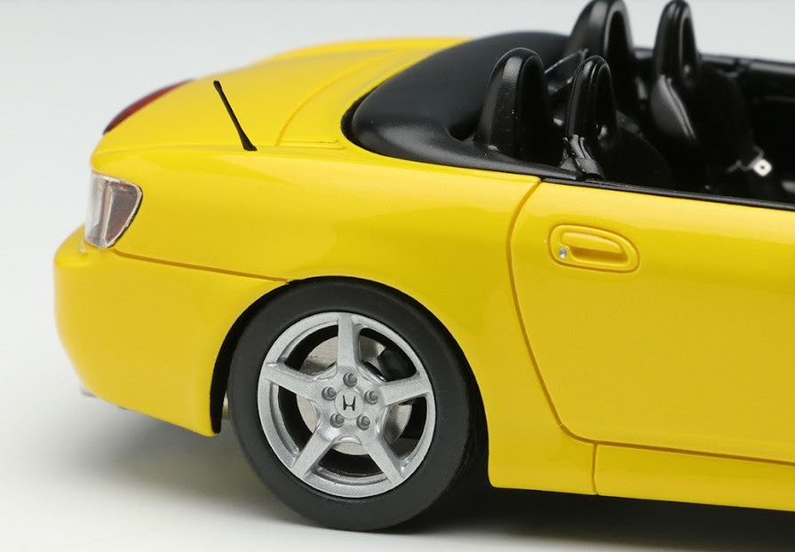 [ Back-order ] Make Up EIDOLON EM667D 1:43 Honda S2000 (AP1) 1999 Indy Yellow Pearl