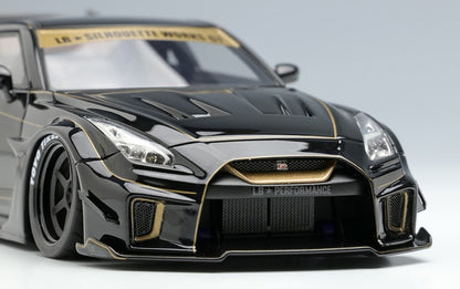 [ Back-order ] Make Up EIDOLON LB012G 1:43 LB-Silhouette Works GT 35GT-RR Black/Gold Stripe