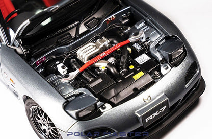 [ Back-order ] POLER MASTER MODELS PLM22001-04 1:18 Mazda RX-7 SPIRIT R Metallic Grey