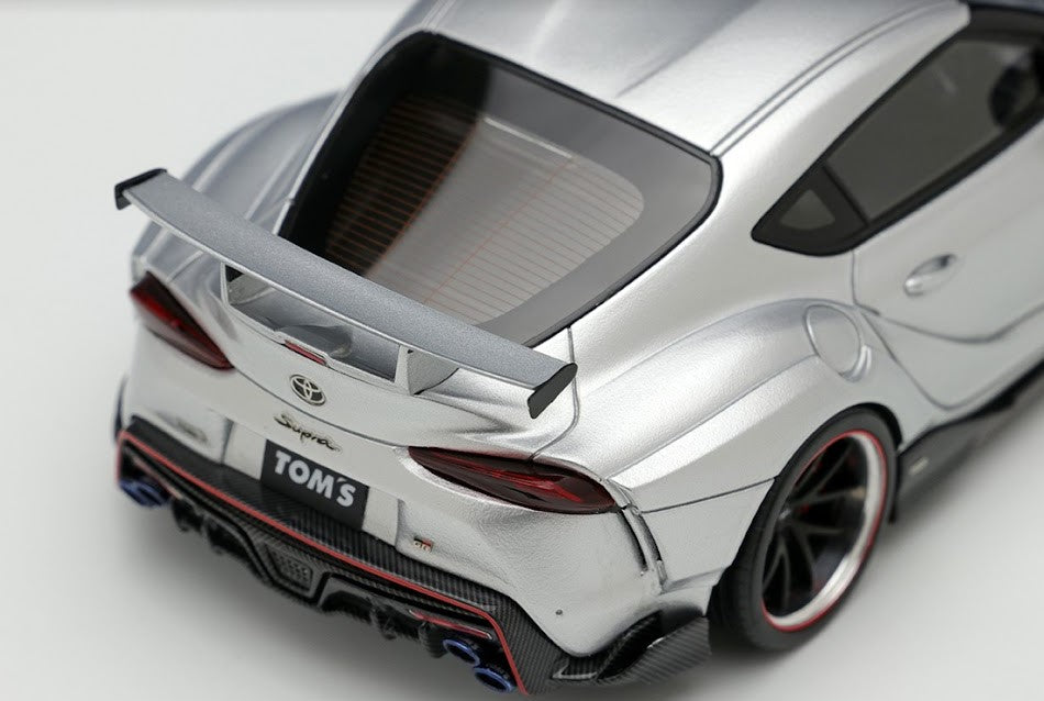 [ Back-order ] Make Up EIDOLON EM595F 1:43 TOM'S GR Supra 2020 Silver Metallic