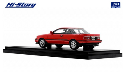 [ Back-order ] Hi-Story HS455RE 1:43 Toyota CORONA COUPE 2000 GT-R (1985) Super Red II Resin