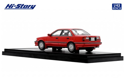 [ Back-order ] Hi-Story HS457RE 1:43 Toyota COROLLA Sedan GT (1987) Super Red II Resin