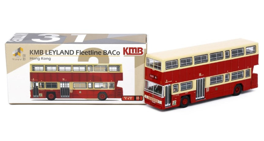 [ Back-order ] TINY KMB2021210 1:110 Tiny City KMB31 KMB LEYLAND Fleetline BACo (105) Diecast