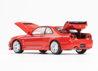 PR640091 POP RACE 1:64 Nissan GT-R 400R Red