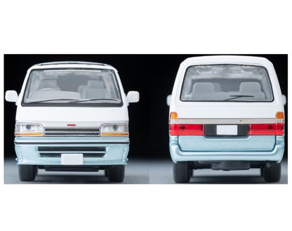 LV-N208d TOMYTEC Tomica 1:64 Toyota Hiace Wagon Super Custom (White/Light Blue) 1990 330806